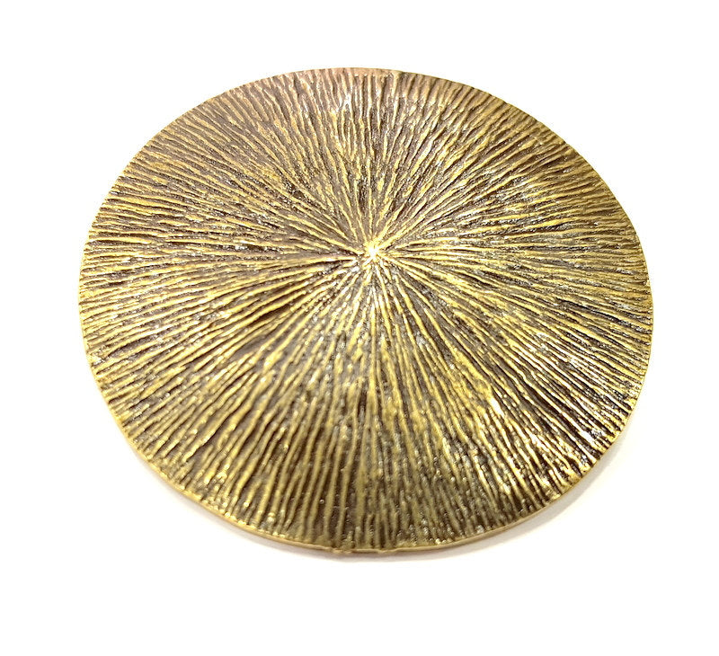 Antique Bronze  Pendant Medallion Pendant  (52mm) G6640