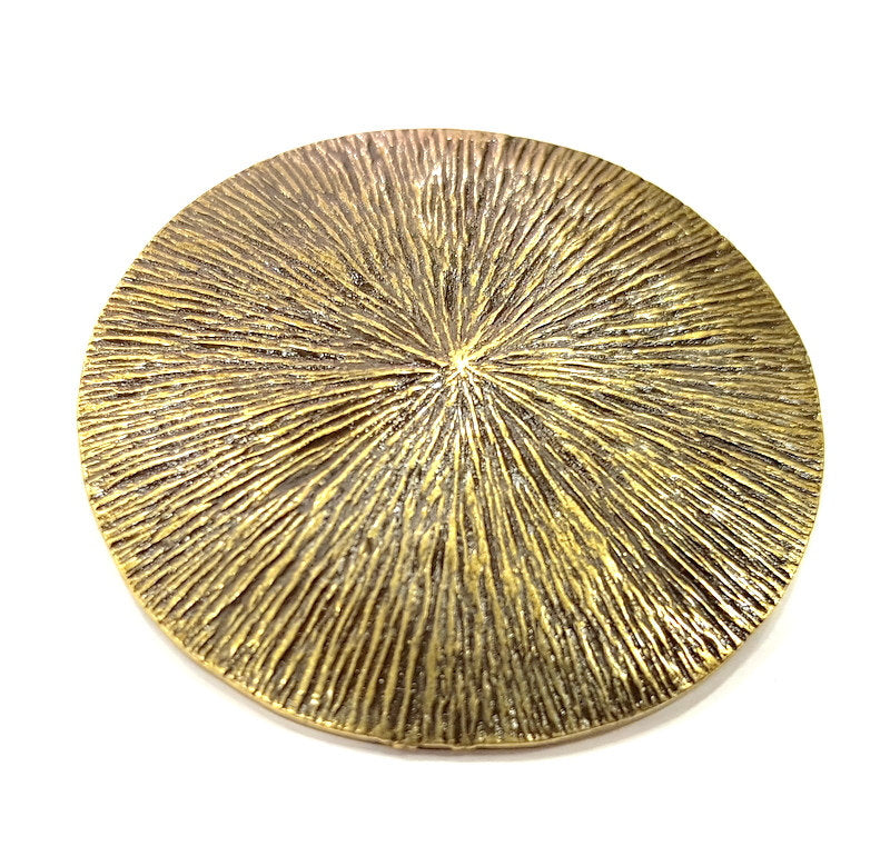 Antique Bronze  Pendant Medallion Pendant  (52mm) G6640