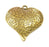 Antique Bronze Hammered Heart Pendant Large Pendant (63x59mm) G6658