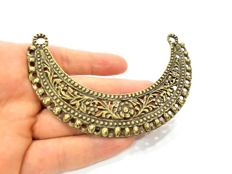 Antique Bronze Collar Pendant Connector  Necklace Bar (115x25mm) G7072
