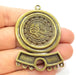 Antique Bronze Pendant  (62x42mm) G6665