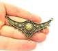 Antique Bronze Pendants (84x33mm) G6242