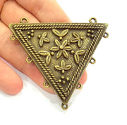 Antique Bronze Linked Pendants (69x64mm) G6246