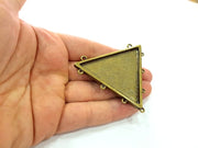 Antique Bronze Linked Pendants (69x64mm) G6246