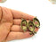 Antique Bronze Linked Pendants,Pendant Blank (55x49mm) G9004
