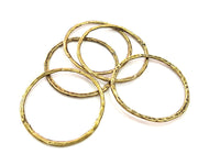 60 Antique Bronze Circle Pendant Large Round  Connector ,Findings  (52mm) G6260