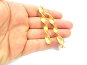 2 Pcs Gold Plated Connector Pendants (67x8mm)  G6278