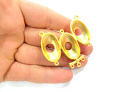 Gold Plated Linked Pendant , Pendant Blank (54x47mm)  G6281