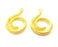 2 Gold Plated Charms (34x22mm)  G6283