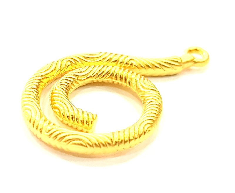 2 Gold Plated Charms (34x22mm)  G6283