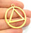 2 Gold Plated Pendant (36mm)  G14570