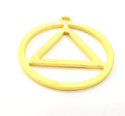 2 Gold Plated Pendant (36mm)  G14570