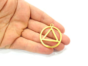 2 Gold Plated Pendant (36mm)  G14570