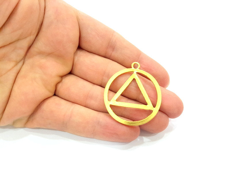 2 Gold Plated Pendant (36mm)  G14570