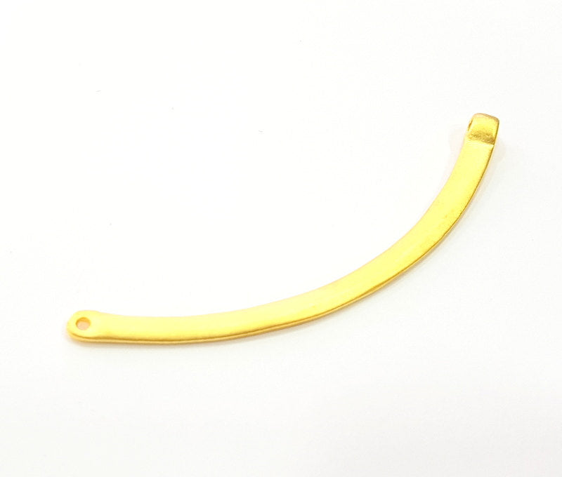 Gold Connector Gold Plated Pendant Connector  (80x4mm)  G6291