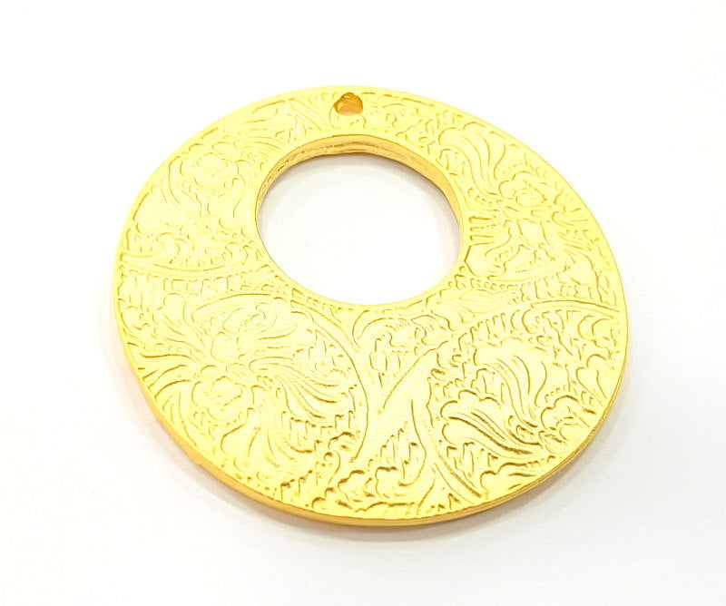 Gold Plated Medallion Pendants (42mm)  G6292