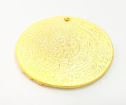 Gold Plated Medallion Pendants (40mm)  G6601