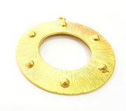 Gold Pendant Tribal Pendant Gold Plated Medallion Pendants (54mm)  G6304