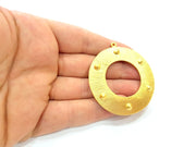 Gold Pendant Tribal Pendant Gold Plated Medallion Pendants (54mm)  G6304