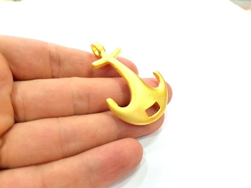 Gold Plated Anchor Pendants (54x35mm)  G6305