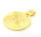 Gold Plated Medallion Pendants (40x33mm)  G6306