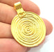 Gold Plated Medallion Pendants (40x33mm)  G6306