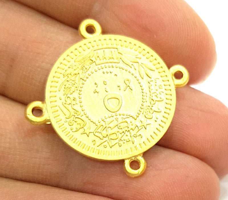 Gold Charms Gold Plated Ottoman Signature Charms (23mm)  G6687