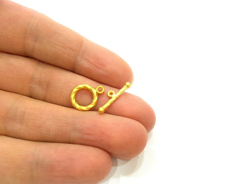 4 sets Gold Plated Toggle Clasp Findings  G352
