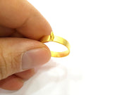 Gold Bezel Base Setting Necklace Blank Mountings Gold Plated Brass (20 mm blank) G6709