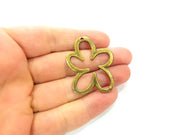 2 Pcs Antique Bronze Pendant , Earring Component,  (42x35mm) G6310