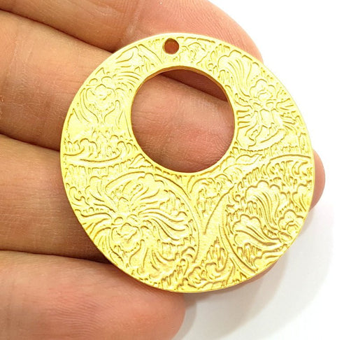 Gold Plated Medallion Pendants (42mm)  G6292