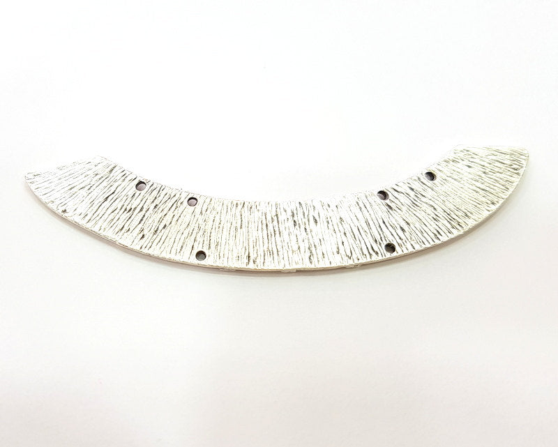 Silver Connector Pendant Antique Silver Plated Connector (85x12mm) G6802