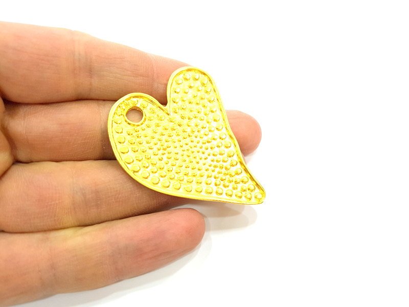Gold Pendant Gold Plated Heart  Pendant (53x39mm)  G6809
