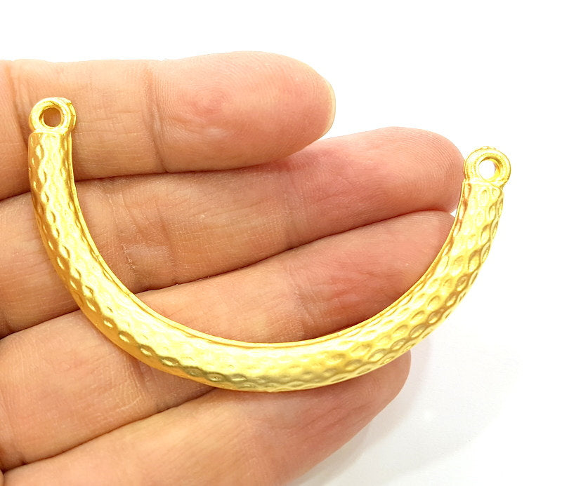 Gold Bracelet Component Gold Plated Pendant (68x7mm)  G6816