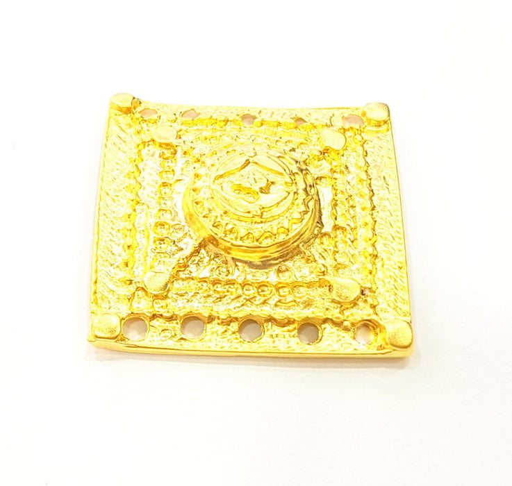 Gold Pendant Gold Plated Connector Pendant (36x36mm)  G6820