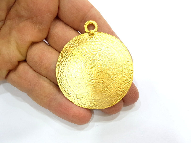 Gold Pendant Gold Plated Pendant (52mm)  G6823