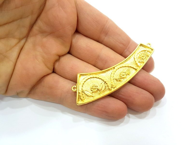 Gold Pendant Gold Plated Connector Pendant (70x22mm)  G6826