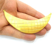 Gold Pendant Gold Plated Necklace Connector (108x26mm)  G6851