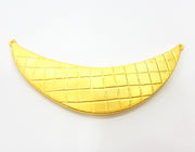 Gold Pendant Gold Plated Necklace Connector (108x26mm)  G6851