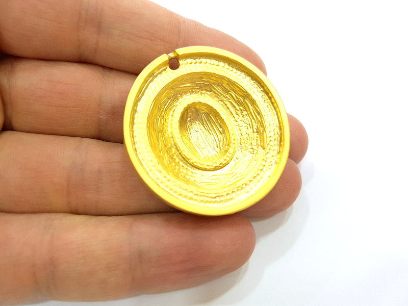 Gold Pendant Gold Plated Pendant (38mm)  G6866