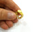 Raw Brass Ring Blank Bezel Settings Cabochon Base Mountings Adjustable (10mm blank ) G6876