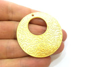 Gold Pendant Gold Plated Tribal Pendants Medallion Pendant (42mm)  G6794