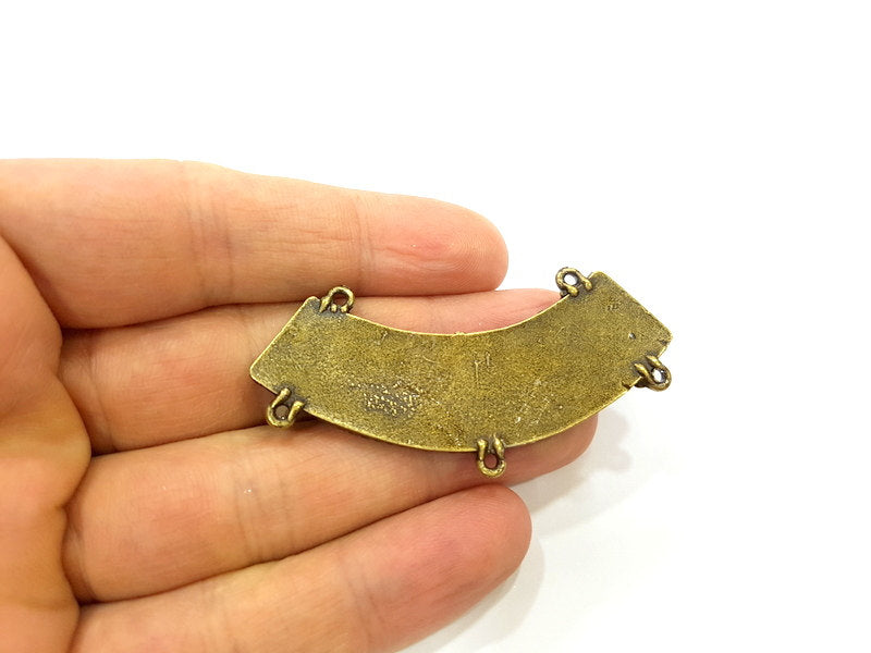 Antique Bronze Pendant  Necklace Connector (62x18mm) G6884