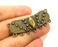 Antique Bronze Pendant  Necklace Connector (53x15mm) G6886