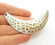 Silver Pendant Antique Silver Collar Pendants Antique Silver Plated Pendants (89x25mm)  G6911