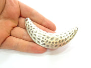 Silver Pendant Antique Silver Collar Pendants Antique Silver Plated Pendants (89x25mm)  G6911