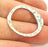 8 Silver Pendant Antique Silver Circle Pendants  (29x25mm)  G14923