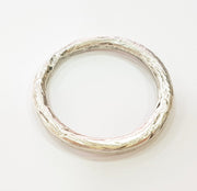2 Silver Pendant Antique Silver Circle Pendants  (32mm)  G6921
