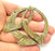 Antique Bronze Bohemian Pendant Tribal Pendant Medallion Pendant   (70x67mm) G6359