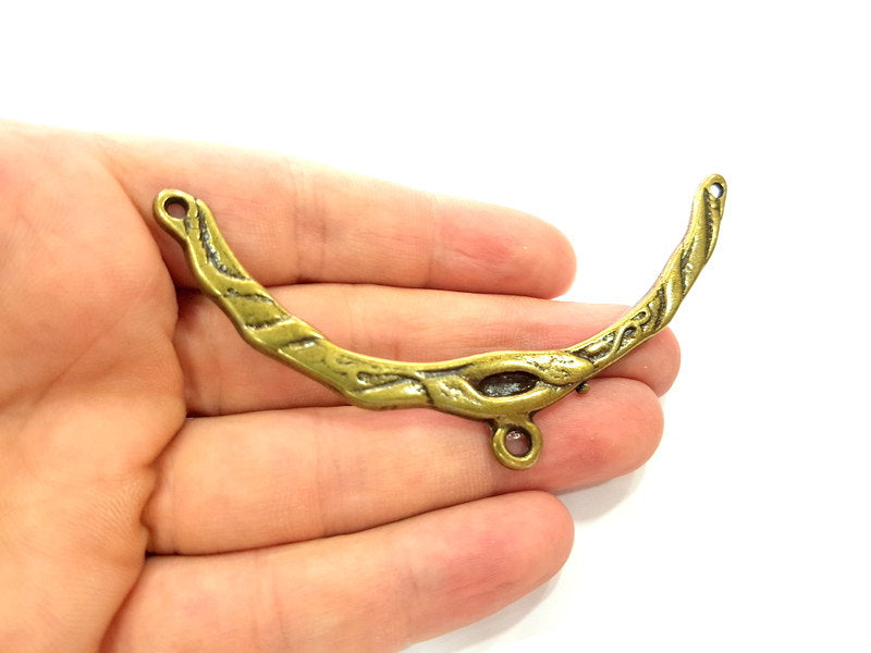 Collar Pendant Tribal Pendant Antique Bronze Pendant  (95x10mm) G6363